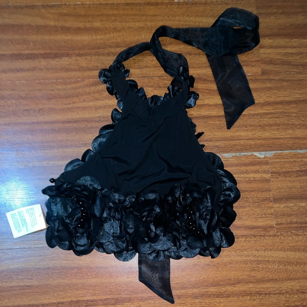 ASOS Floral Ruffle Halter Top - Picture 5 of 5